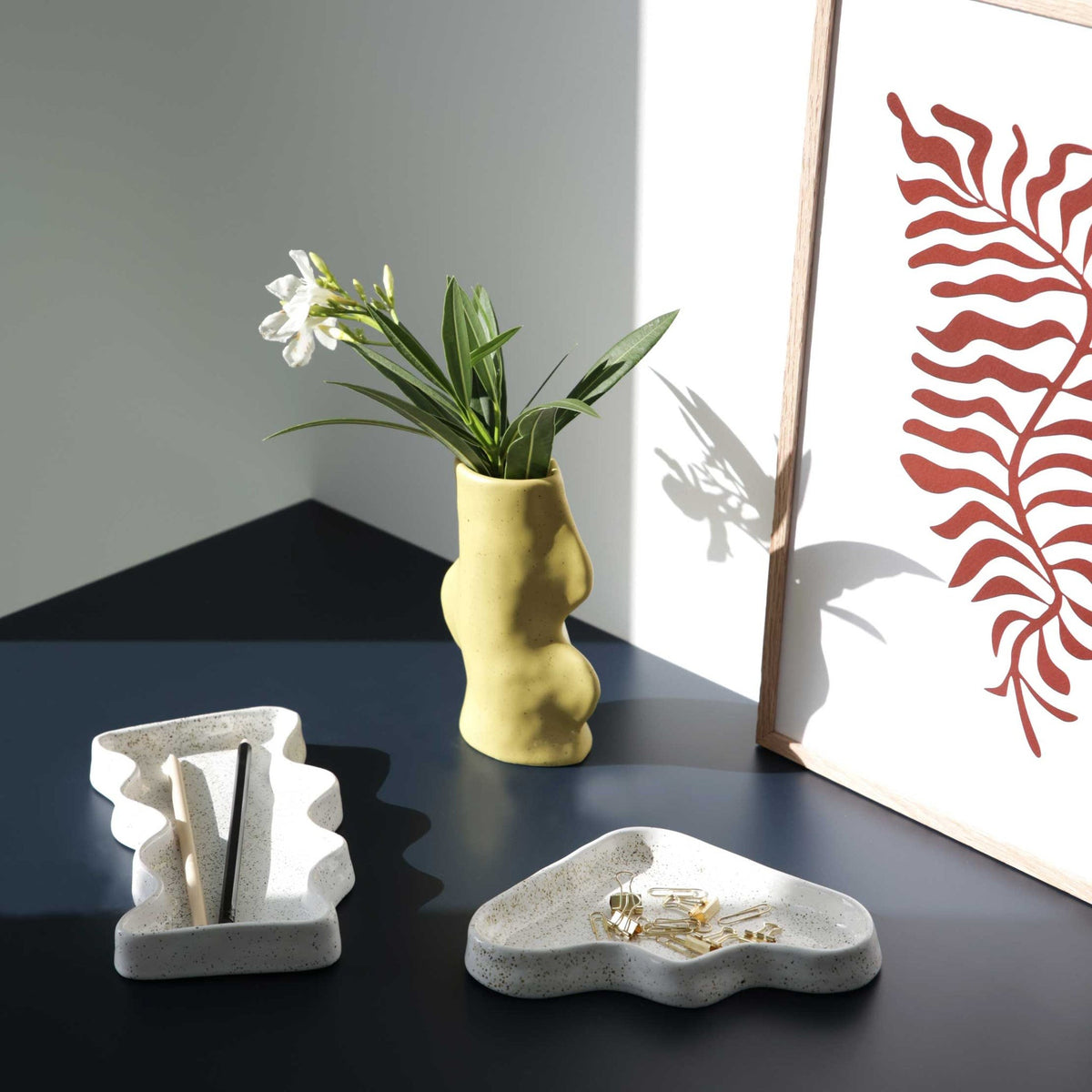 Svuotatasche in ceramica Onda rettangolare – foto 6