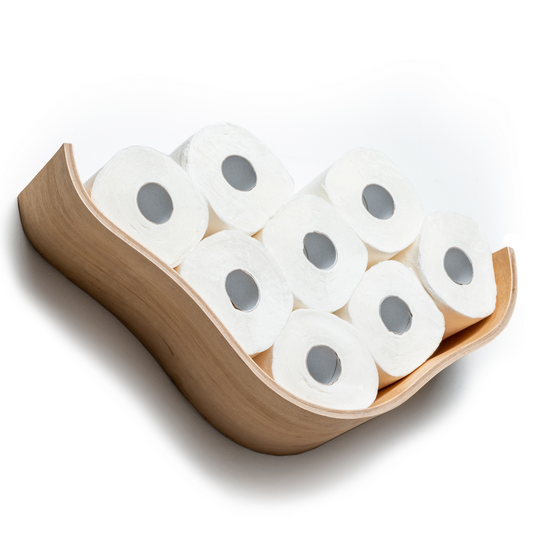 Portarotolo in legno Cloud