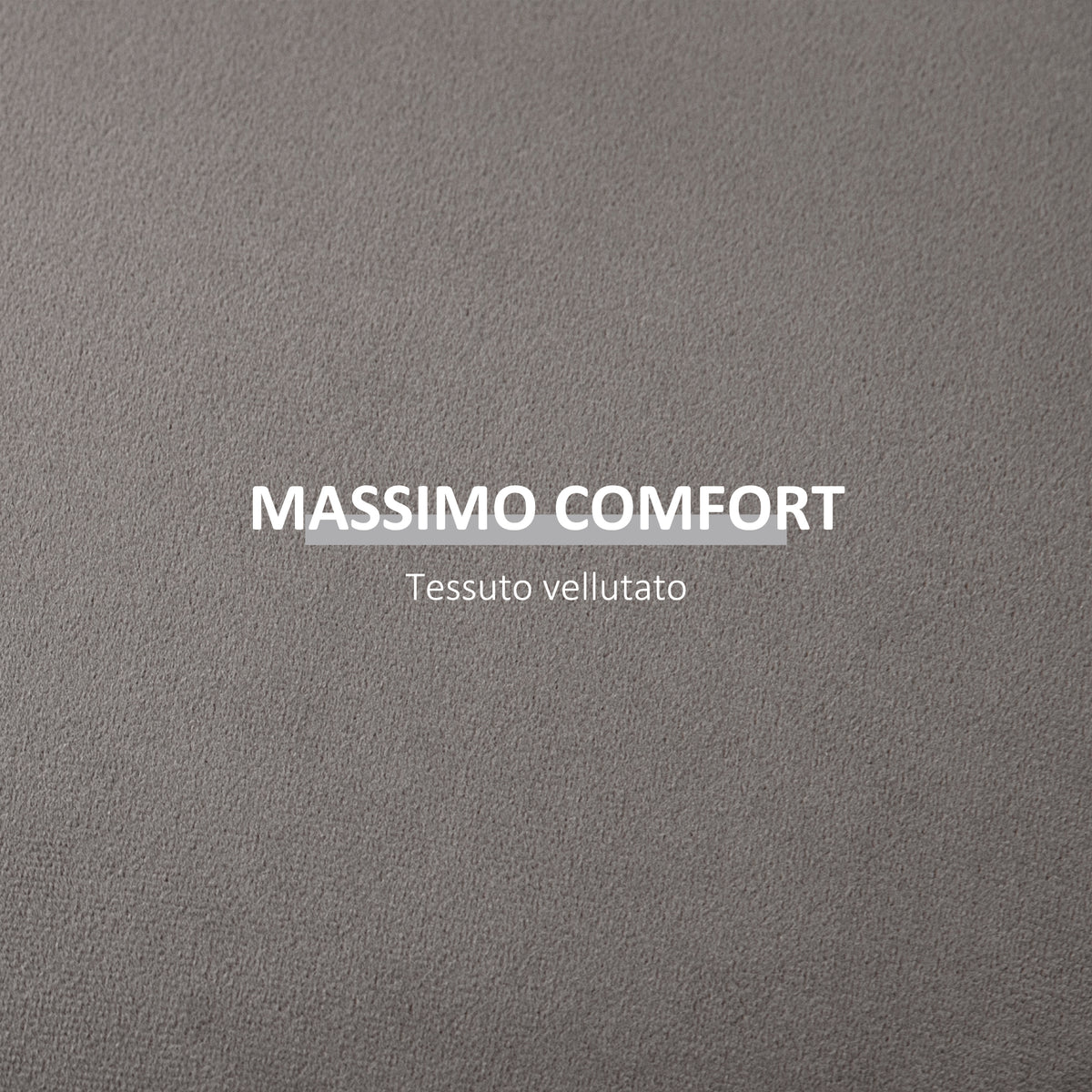 Pouf Contenitore in Velluto 2 in 1 Convertibile in Tavolino da Caffè, 44x47.5cm, Grigio