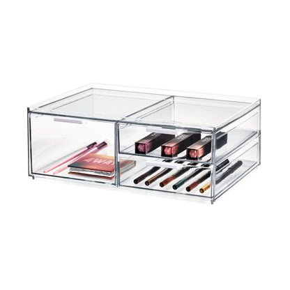 organizer-makeup-largo-3-cassetti-trasparenti - ambientazione