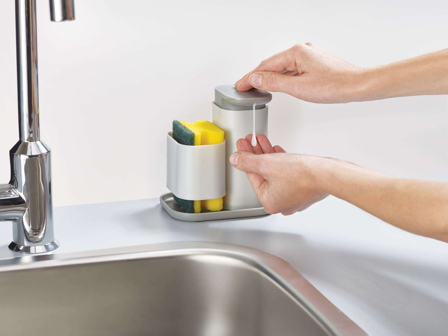 dispenser-sapone-porta-spugna-cucina - dettaglio