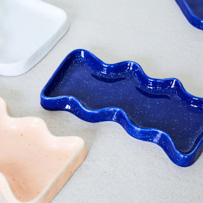 Svuotatasche in ceramica Onda rettangolare – foto 2