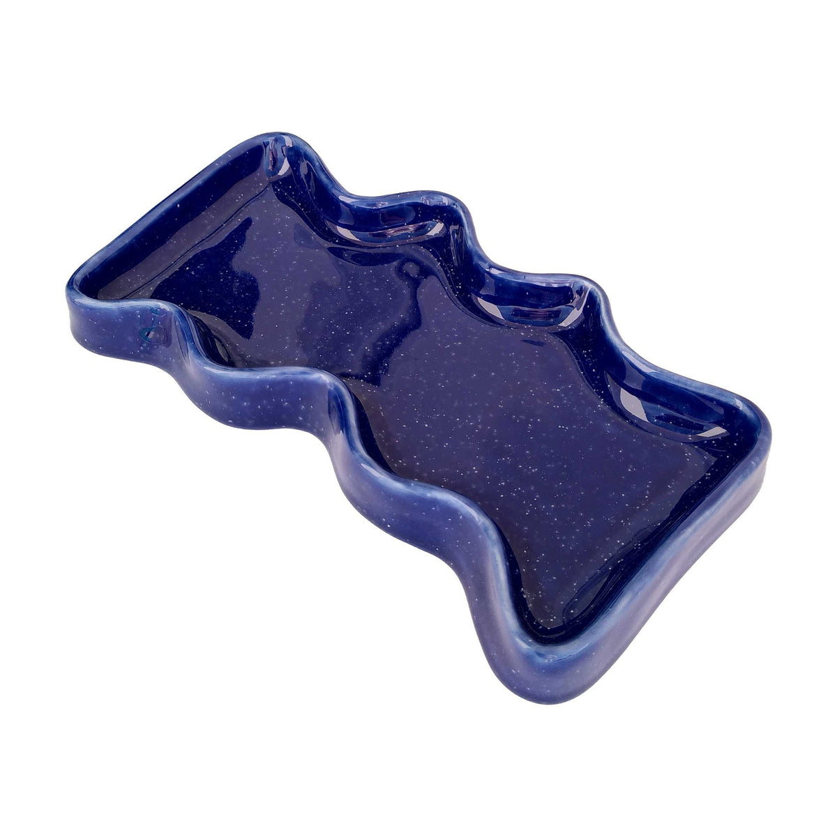 Svuotatasche in ceramica Onda rettangolare