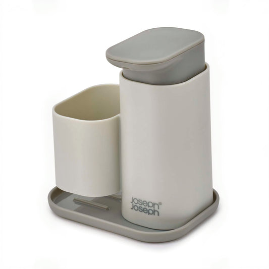 Dispenser sapone con porta spugna integrato