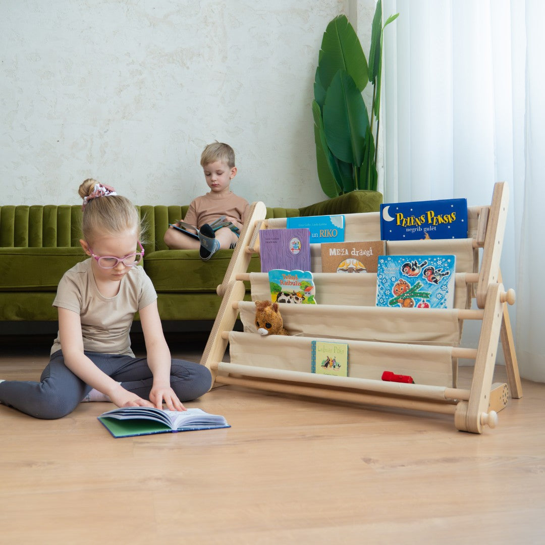 Libreria in tessuto per triangolo Montessori – foto 5