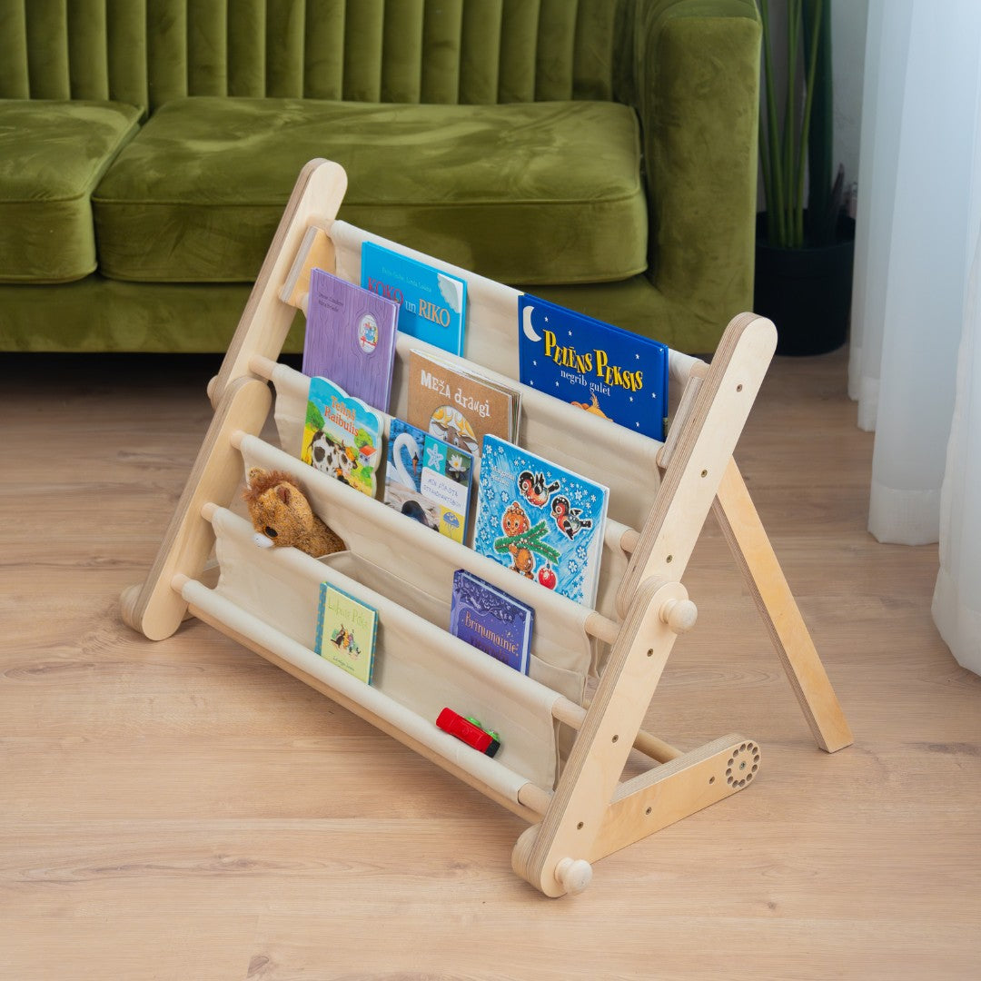 Libreria in tessuto per triangolo Montessori – foto 2