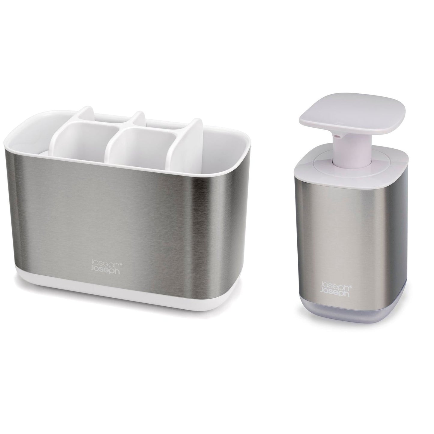 Set organizer bagno con dispenser sapone e portaspazzolini