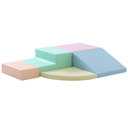 Set 5 blocchi morbidi da gioco - Angolo climber pastello